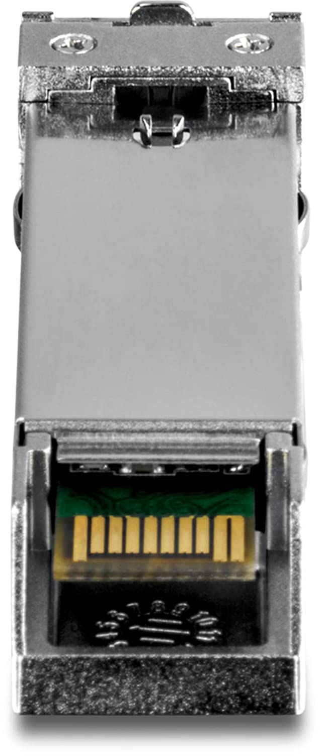 TRENDnet SFP to RJ45 Mini-GBIC Single-Mode LC Module, TEG-MGBS10, for Single Mode Fiber, Distances up to 10km (6.2 Miles), Gigabit SFP Module, IEEE 802.3z Gigabit Ethernet, Lifetime Protection 1-Pack 10 km/6.2 mi