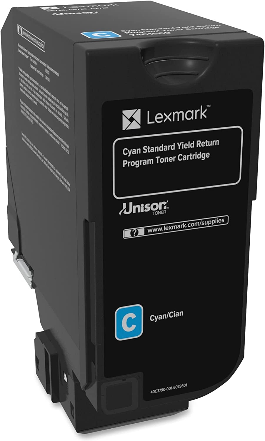 Lexmark 74C1SC0 Unison Toner Cartridge, Cyan