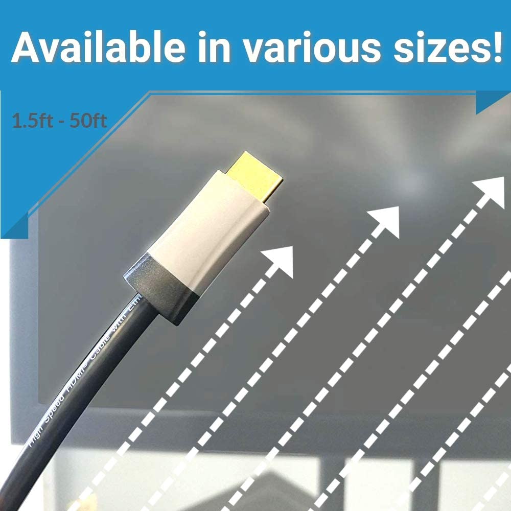 C2g/ cables to go C2G 42520 Select 4K UHD High Speed HDMI Cable (60Hz) with Ethernet M/M, In-Wall CL2-Rated, Black (3.3 Feet, 1 Meter)
