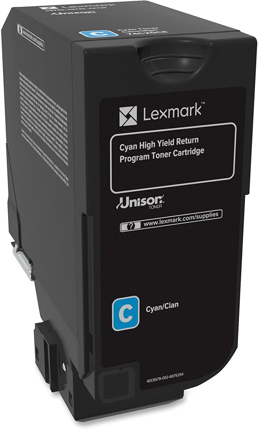 Lexmark 74C1HC0 Unison Toner Cartridge, Cyan