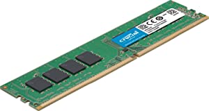 Crucial RAM 8GB DDR4 3200 MHz CL22 (or 2933 MHz or 2666 MHz) Desktop Memory CT8G4DFRA32A 8GB 3200 MT/s Memory