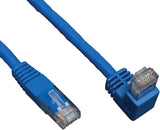 Tripp Lite Cat6 Gigabit Molded Patch Cable (RJ45 Right Angle Down M to RJ45 M) Blue, 10-ft.(N204-010-BL-DN) 10 feet Right Angle Down