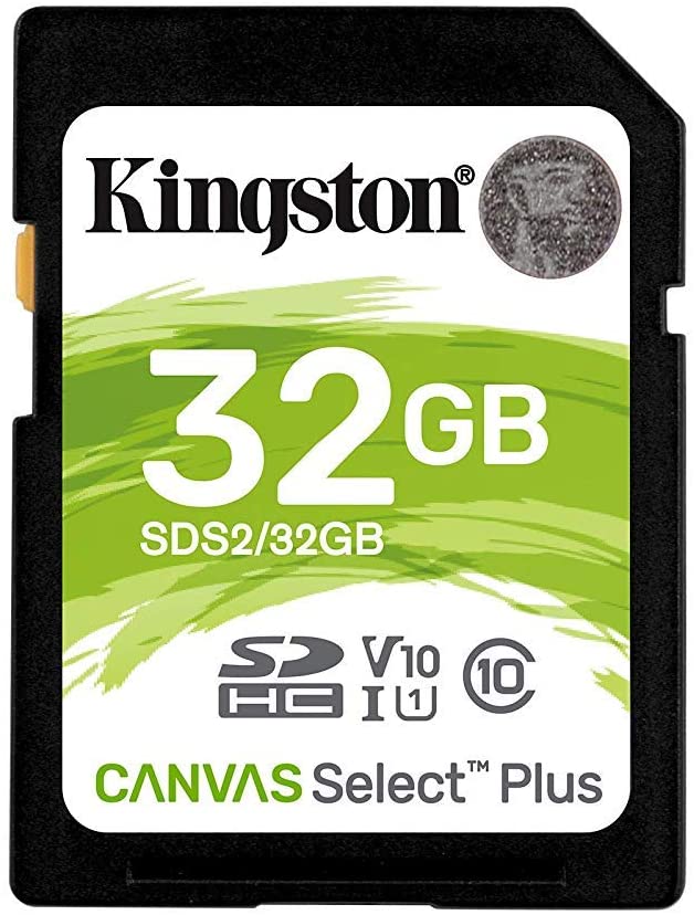 Kingston 32GB SDHC Canvas Select Plus 100R C10 UHS-I U1 V10 (SDS2/32GBCR)