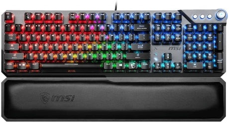 MSI Vigor GK71 Sonic Mechanical Gaming Keyboard, Per-Key RGB with Ergonomic Wrist Rest