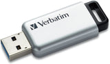 Verbatim 64GB Store'n' Go Secure Pro USB 3.0 Flash Drive with AES 256 Hardware Encryption - Silver