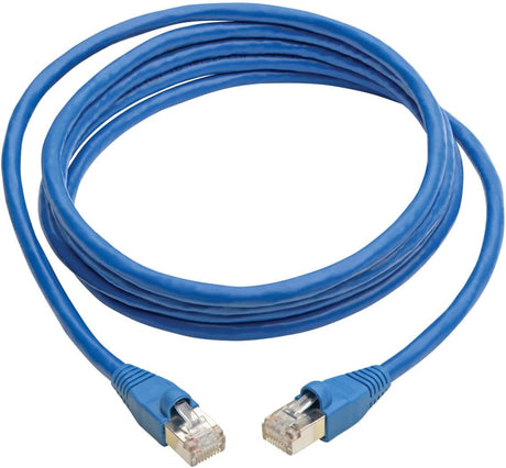 Tripp Lite Cat6a Ethernet Cable, 10G-Certified Patch Cable, Snagless, Shielded STP PoE Ethernet Cord, 8 ft, Blue (N262-008-BL) 8ft. Blue