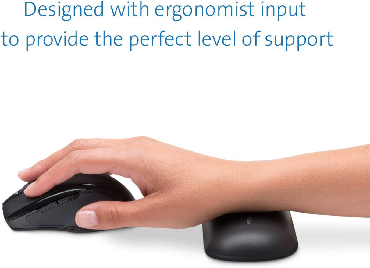 Kensington ErgoSoft Wrist Rest for Standard Mouse, Black (K52802WW) Mouse Wrist Rest for Standard Mouse