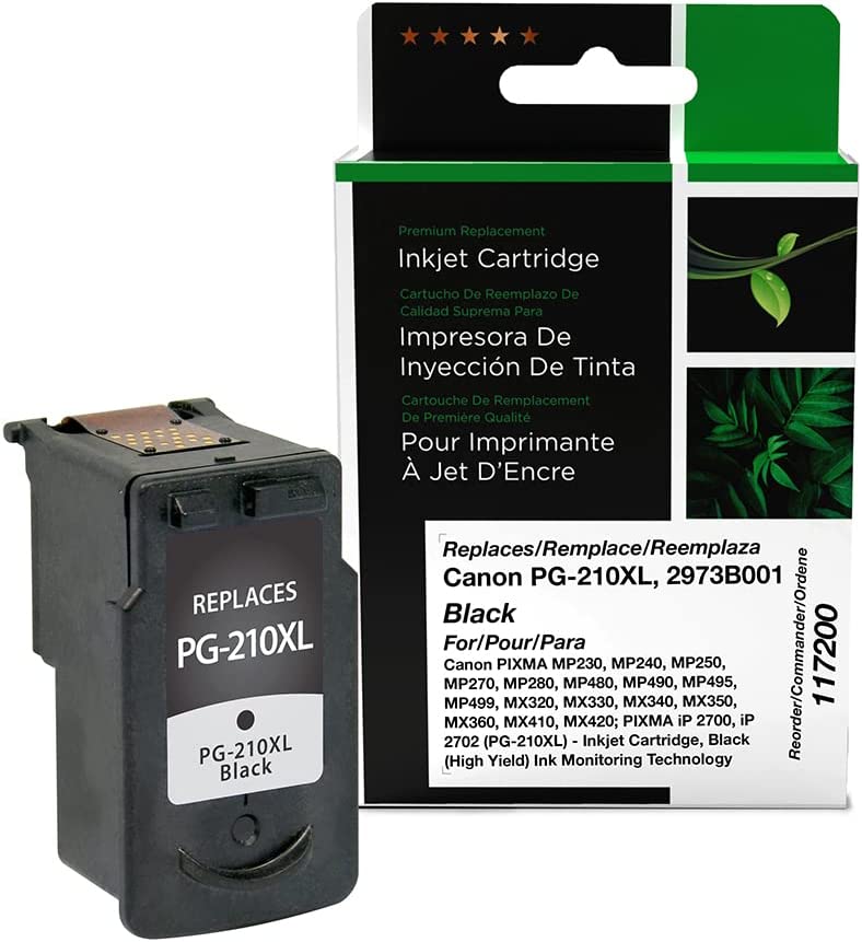 Clover imaging group Clover Imaging Remanufactured High Yield Ink Cartridge Replacement for Canon PG-210XL, Black