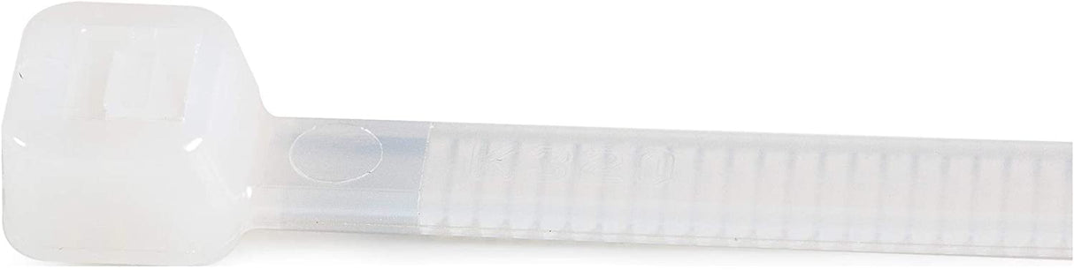 StarTech.com 10"(25cm) Cable Ties - 1/8"(4mm) Wide, 2-5/8"(68mm) Bundle Diameter, 50lb(22kg) Tensile Strength, Nylon Self Locking Zip Ties w/Curved Tip - 94V-2/UL Listed, 100 Pack - White 10 in | 50 lbs (22kg) Standard w/Self Locking 100