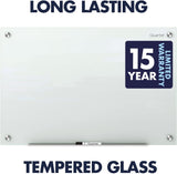 Quartet Glass Whiteboard, Magnetic Dry Erase White Board, 2' x 1.5', White Surface, Infinity (G2418W) White 2' x 1.5' Board