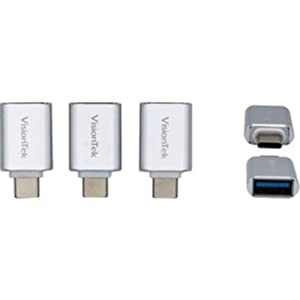 Visiontek USB-C to USB-A Adapter (M/F) - 3 Pack