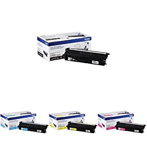 Brother Genuine Brother TN431 C/M/Y Color Toner (3) Pack. Includes (1) each TN431C, TN431M, TN431Y TN431 4-Pack Standard Yield Toner Bundle