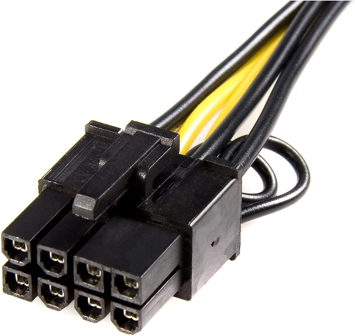 StarTech.com PCI Express 6 pin to 8 pin Power Adapter Cable - Power cable - 6 pin PCIe power (F) to 8 pin PCIe power (M) - 6.1 in - yellow - PCIEX68ADAP,Black, Yellow
