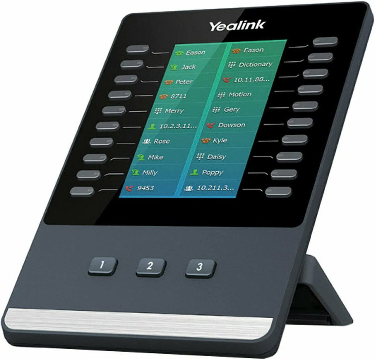 Yealink Exp43 Expansion Module - sidecar / Attendant Console - 60 Keys - 3 Pages Of 20 Keys