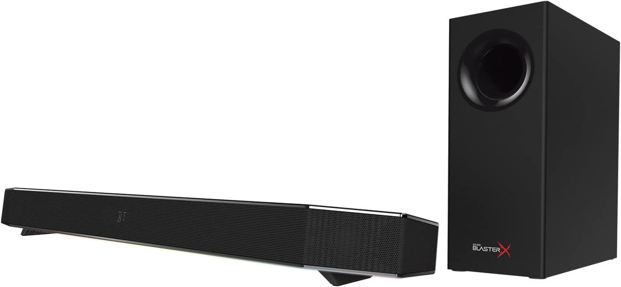 Creative Sound BlasterX Katana Multi-Channel Surround Gaming and Entertainment Soundbar - Hardware Processing, Supports Dolby Digital 5.1 Decoding, Bluetooth-Enabled, for PC, Mac, PS4, and Other Consoles
