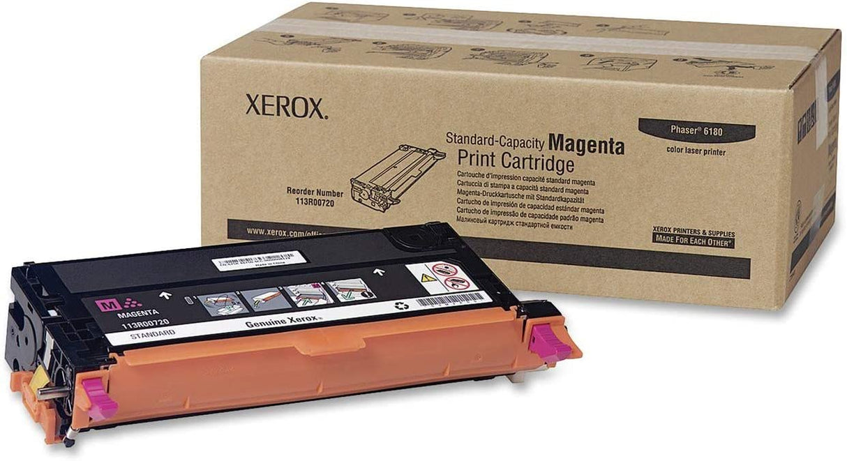 Xerox 113R00720 Toner Cartridge (Magenta,1-Pack) in Retail Packaging