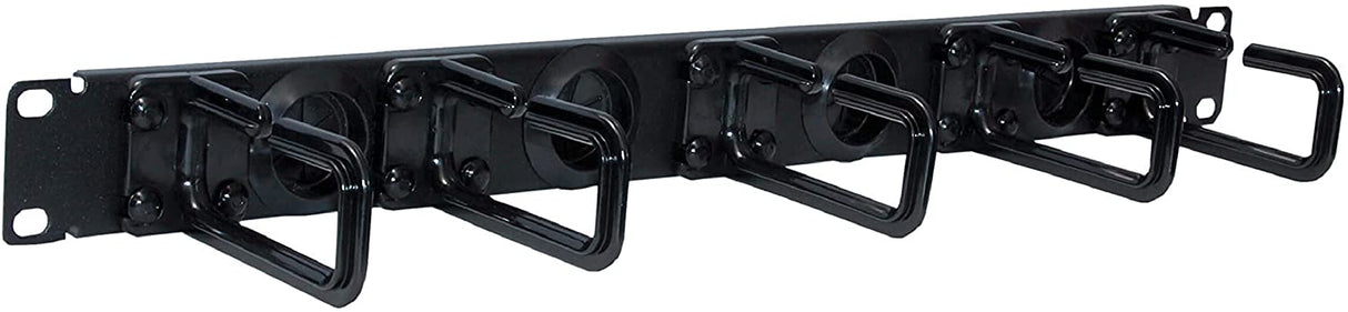 Tripp Lite SRCABLERING1U Rack Enclosure Cabinet Horizontal Cable Ring Flexible 1URM , Black Flexible Rings Black Horizontal