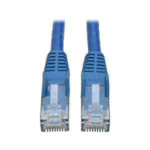 Tripp Lite Cat6 Gigabit Snagless Molded Patch Cable (RJ45 M/M) - Blue, 25-ft.(N201-025-BL) 25-ft. Blue