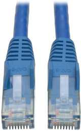 Tripp Lite Cat6 Gigabit Snagless Molded Patch Cable (RJ45 M/M) - Blue, 1-ft.(N201-001-BL) 1-ft. Blue