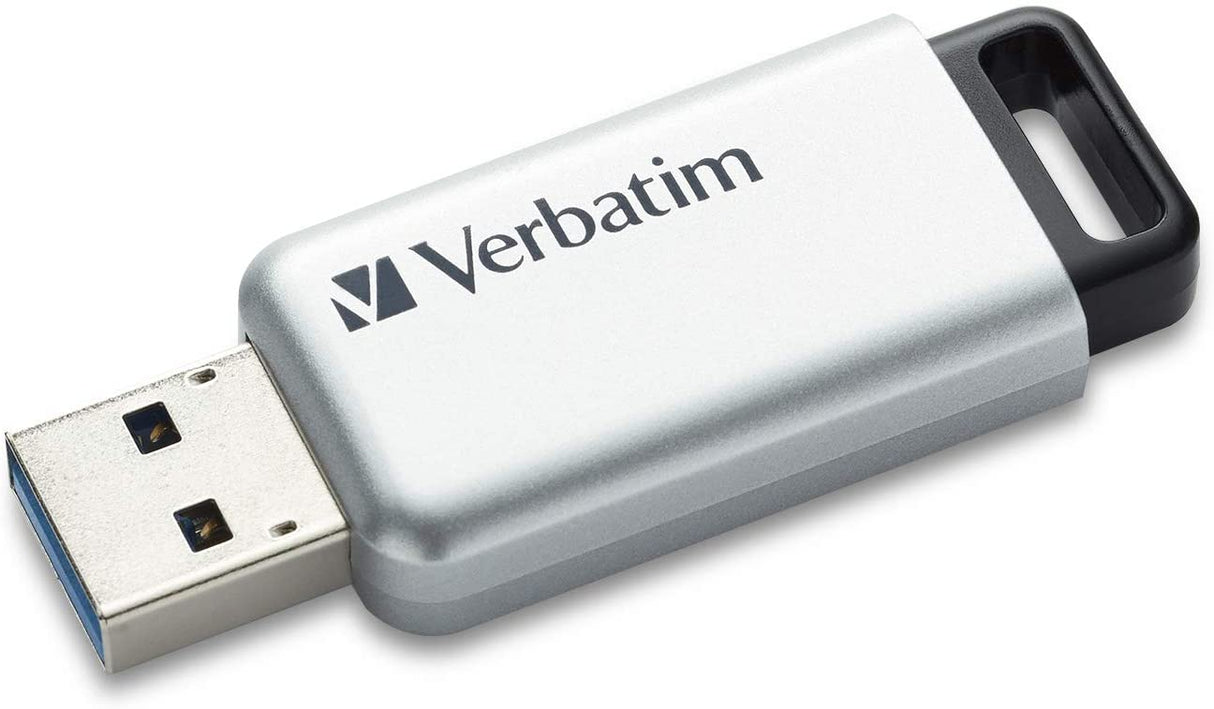 Verbatim 16GB Store'n' Go Secure Pro USB 3.0 Flash Drive with AES 256 Hardware Encryption - Silver 16 GB