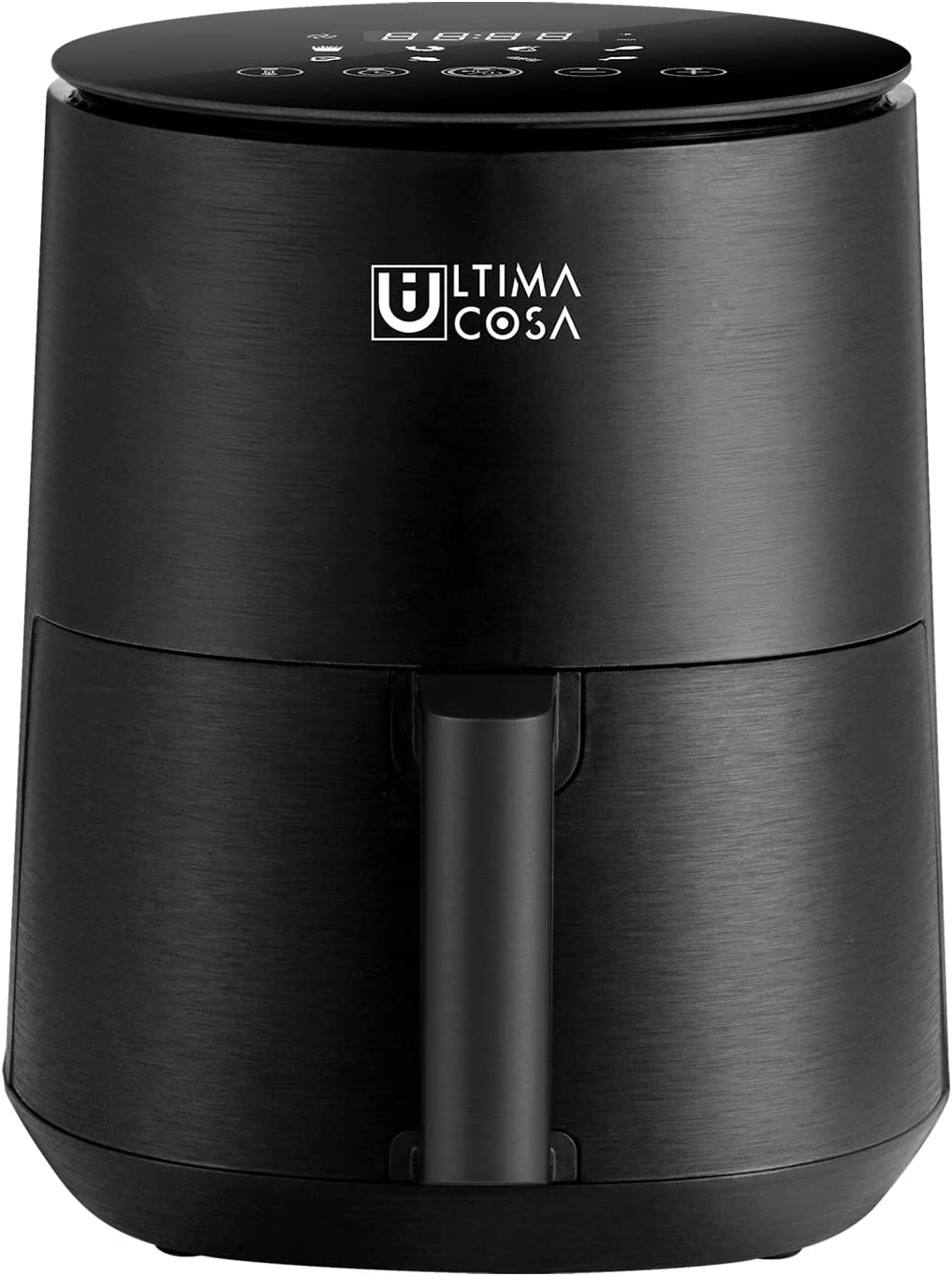 Ultima Cosa Air Fryer 3.2QT Less Oil Electric Air Frying, One Touch Screen with 7 Cooking Functions Preheat &amp; Keep Warm, Black, 1500W