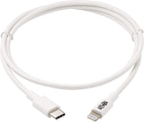 Tripp Lite Lightning to USB-C Charging &amp; Data Cable for Apple iPhone &amp; iPad, MFi Certified, White, 3 Feet / 0.9 Meters, 2-Year Warranty (M102-003-WH)