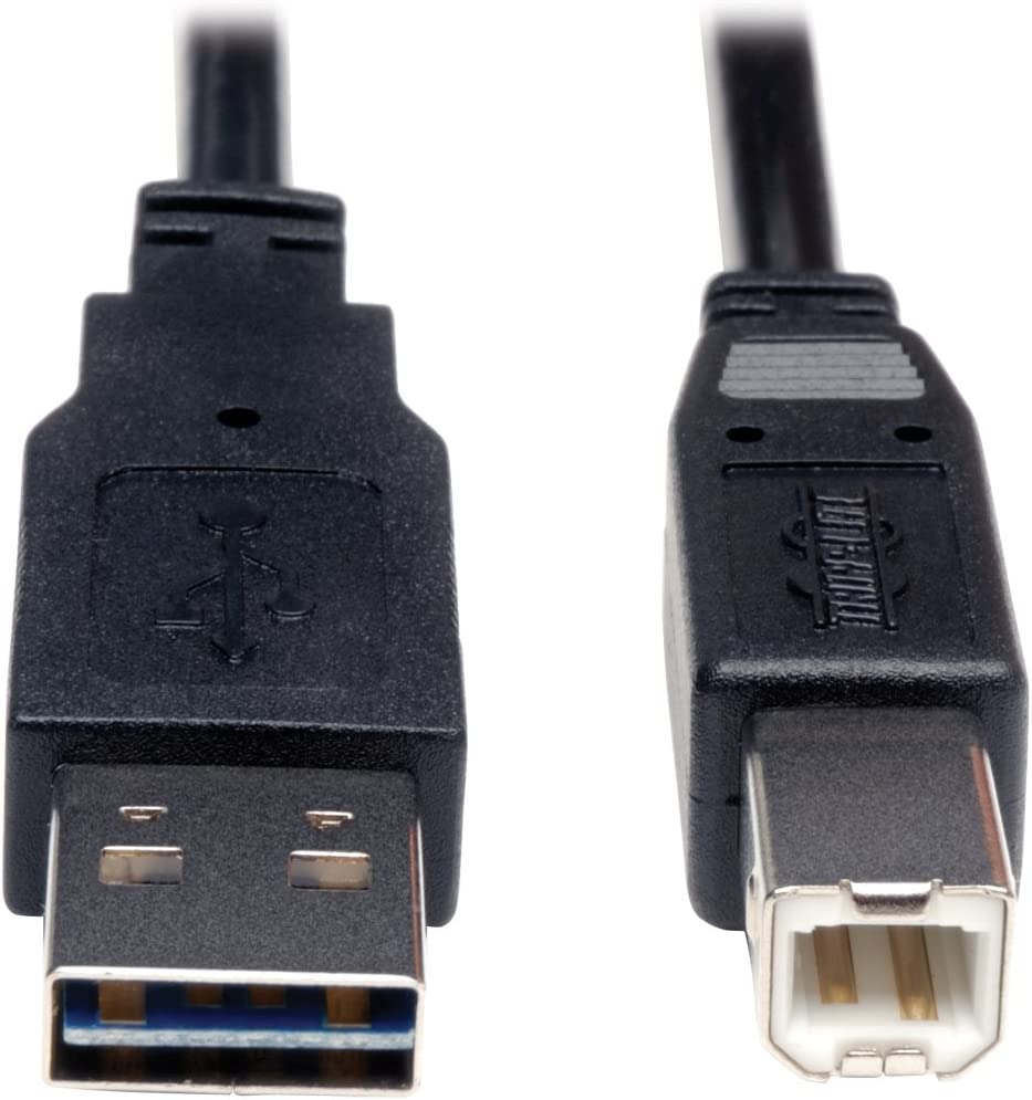 Tripp Lite Universal Reversible USB 2.0 Hi-Speed Cable (Reversible A to B M/M) 6-ft.(UR022-006)