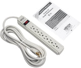 Tripp Lite Protect It! Surge Suppressor 6 Outlets 15 Ft Cord 790 Joules Gray Trptlp615
