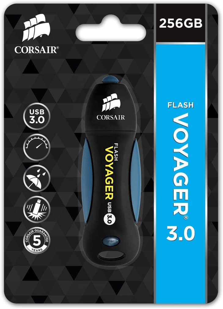Corsair CMFVY3A-256GB Flash Voyager USB Flash Drive, USB 3.0, 256GB