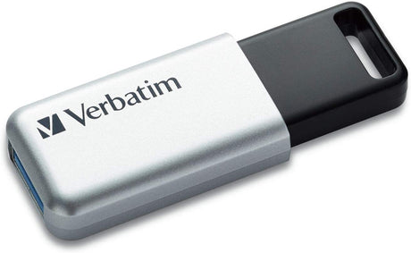 Verbatim 64GB Store'n' Go Secure Pro USB 3.0 Flash Drive with AES 256 Hardware Encryption - Silver