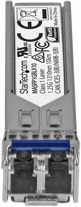 StarTech.com Cisco Meraki Compatible SFP Module - 1000BASE-LX - 1GbE Single Mode Fiber SMF Optic Transceiver - 1GE Gigabit Ethernet LC 10km - 1310nm Cisco Meraki MS225, MX400, MS250 (MASFP1GBLX10)