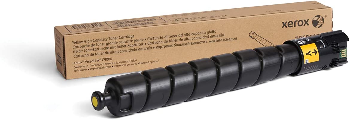 Genuine Xerox Yellow High Capacity Toner Cartridge (106R04076) - 26, 500 Pages for use in VersaLink C9000