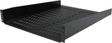 StarTech.com 2U Server Rack Shelf - Universal Vented Rack Mount Cantilever Tray for 19" Network Equipment Rack &amp; Cabinet - Heavy Duty Steel - Weight Capacity 50lb/23kg - 22" Deep Shelf (CABSHELF22V) 2U 22" Depth Rack Shelf