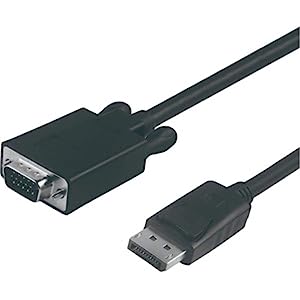 VisionTek DisplayPort to VGA (M/M) Active Cable - 6 feet, Supports 1080p @60hz (901216)