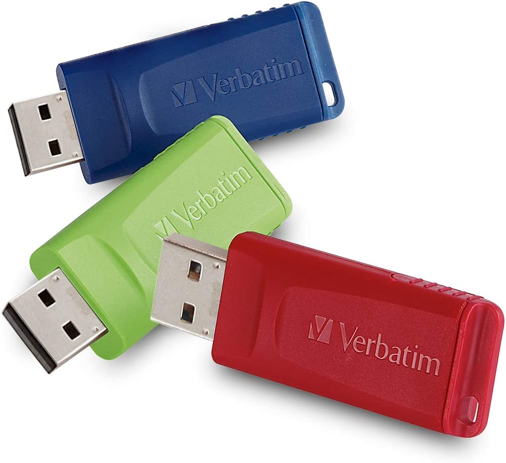 Verbatim 4GB Store 'n' Go USB Flash Drive - PC / Mac Compatible - 3pk - Red, Green, Blue 4 GB 3 Pack