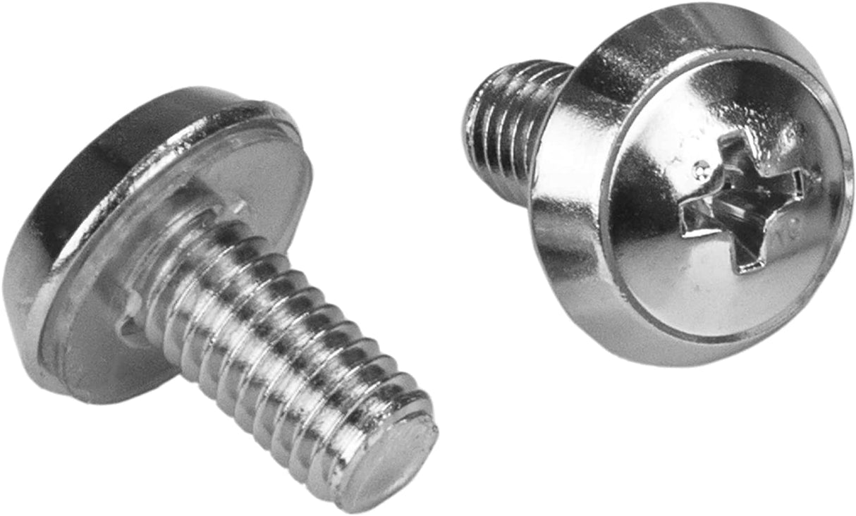 StarTech.com Rack Screws 20 Pack Installation Tool 12 mm M6 Screws M6 Nuts Cabinet Mounting Screws and Cage Nuts (CABSCRWM620) 20x M6 Silver Cage Nuts and Mounting Screws