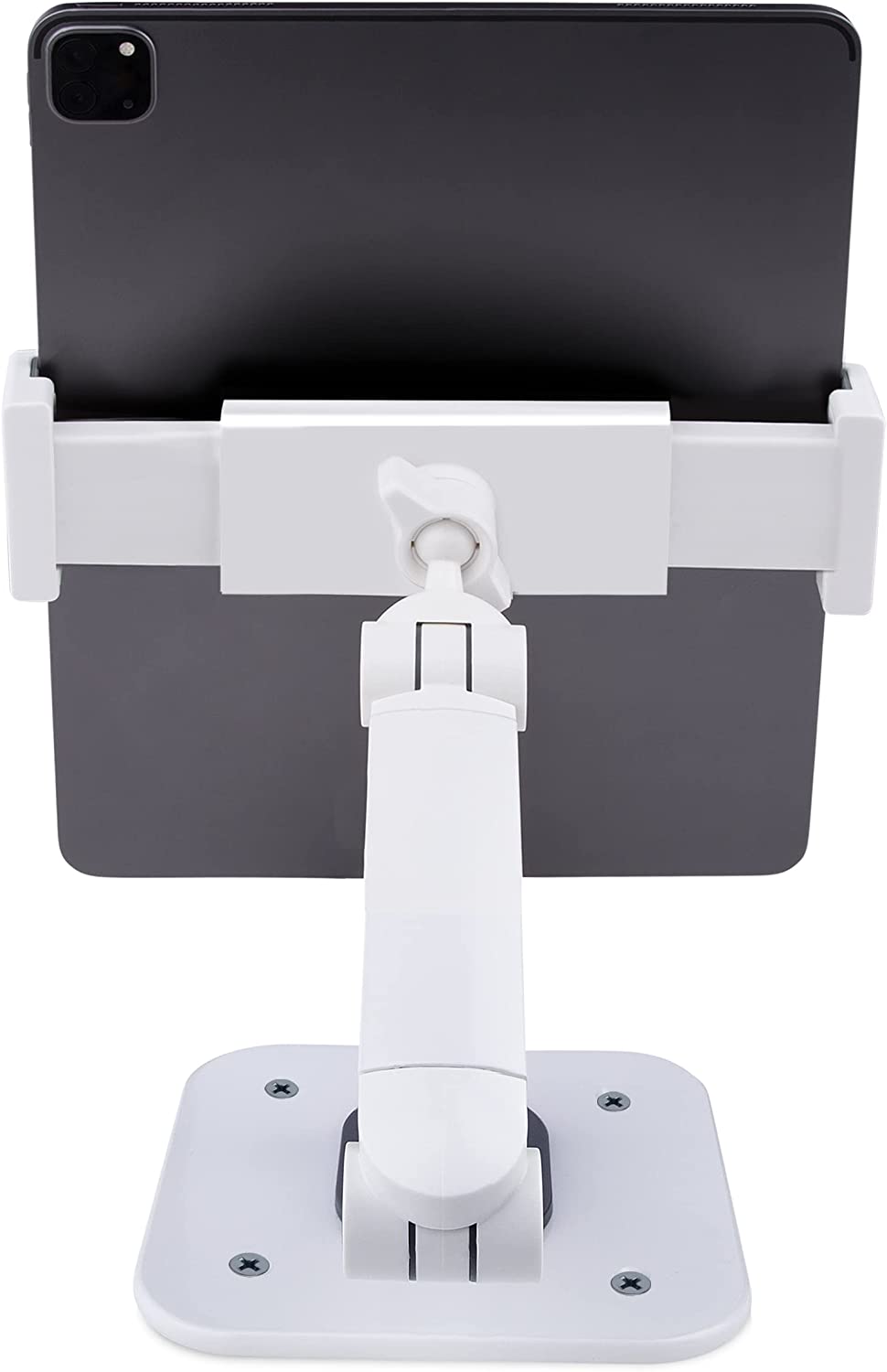 StarTech.com Adjustable Tablet Stand for Desk - Wall Mountable - Capacity 2.2lb (1kg) - Ergonomic Articulating Universal Tablet Stand - Tablet Holder for Desk Pivot/Swivel/Rotate (ADJ-Tablet-Stand-W)