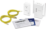 TRENDnet Wi-Fi Everywhere Powerline 1200 AV2 Dual-Band AC1200 Wireless Access Point Kit, TPL-430APK, Includes 1 x TPL-430AP and 1 x TPL-423E, Dual-Band Wireless AC1200 Access Point,3 x Gigabit Ports