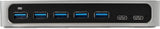 StarTech.com 7 Port USB C Hub with Fast Charge Port - USB-C to 5X USB-A 2X USB-C (USB 3.0 SuperSpeed 5Gbps) - Self Powered USB 3.1 Gen 1 Type-C Hub w/Power Adapter - Desktop/Laptop Hub (HB30C5A2CSC) 0.9"x2.6"x5.9" Black, Silver