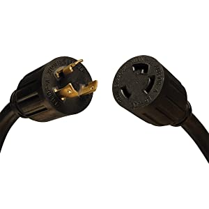 Tripp Lite Heavy-Duty Power Extension Cord 30A, 10AWG (NEMA L6-30P to NEMA L6-30R) 8-ft.(P041-008) 8-ft. Extension Cord