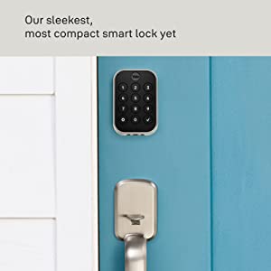 Yale Assure Lock 2 Key-Free Keypad with Bluetooth in Satin Nickel Bluetooth (No Module) Key-Free Push Button Satin Nickel