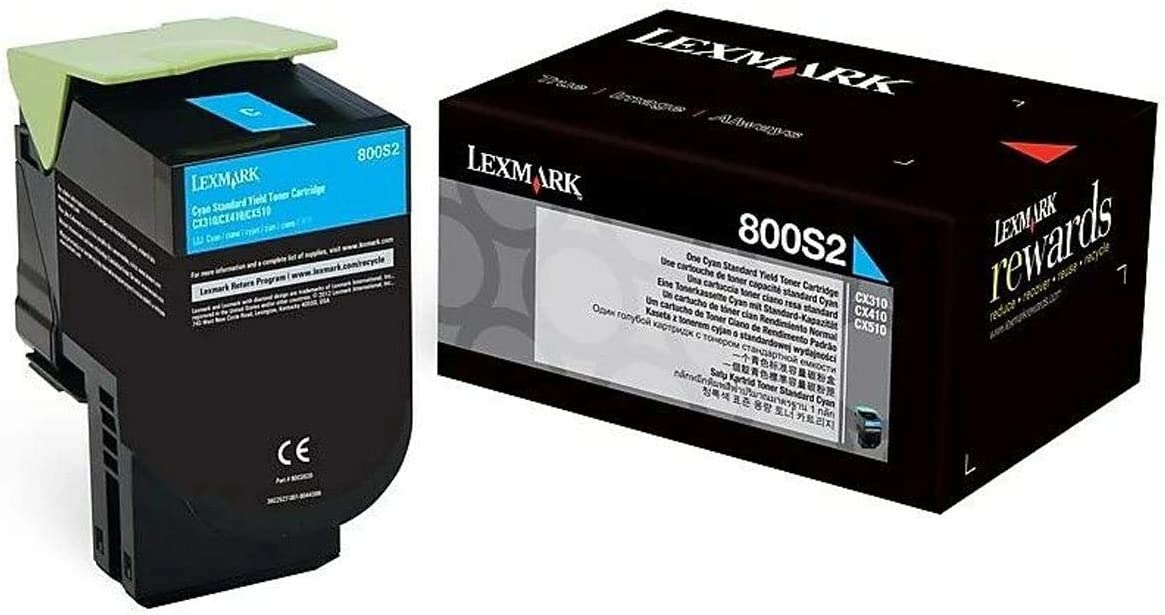 Lexmark 80C0S20 Cyan Standard Yield Toner