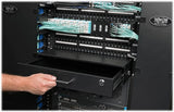 Tripp Lite 2U Locking Rackmount Storage Drawer Rack Enclosures/ Open Frame 2-Post or 4-Post (SRDRAWER2U),Black