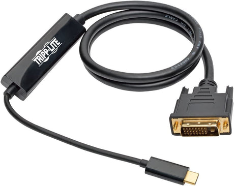 Tripp Lite U444-003-D USB C to Dvi Adapter Cable Converter 1080p M/M Thunderbolt 3 Compatible, USB Type C to Dvi, USB-C, USB Type-C 3' 3' 3ft. DVI