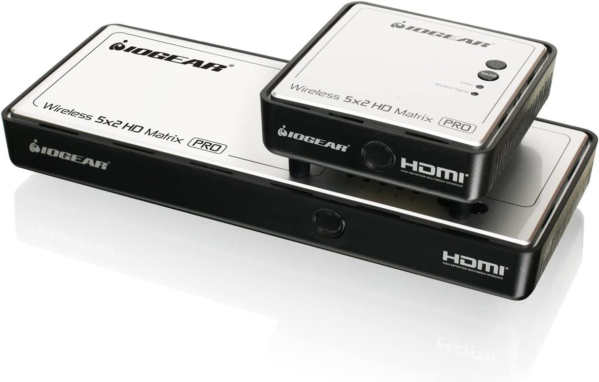 IOGEAR Long Range Wireless HDMI Matrix with Multicast, black, one size