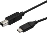 StarTech.com USB C to USB B Printer Cable - 10 ft / 3m - USB C Printer Cable - USB C to USB B Cable - USB Type C to Type B (USB2CB3M) 10 ft/ 3 m