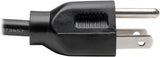 Tripp Lite Standard Computer Power Cord 10A,18AWG (NEMA 5-15P to IEC-320-C13) 1-ft.(P006-001) Black 1ft. Power Cord