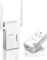 TRENDnet Wi-Fi Everywhere Powerline 1200 AV2 Dual-Band AC1200 Wireless Access Point Kit, TPL-430APK, Includes 1 x TPL-430AP and 1 x TPL-423E, Dual-Band Wireless AC1200 Access Point,3 x Gigabit Ports