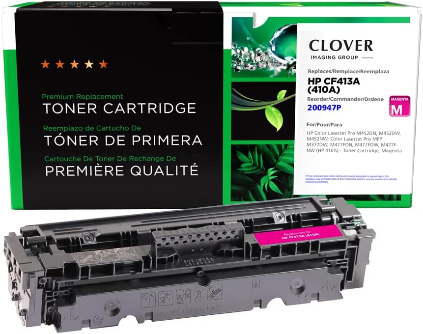 Clover imaging group Clover Remanufactured Toner Cartridge Replacement for HP CF413A (HP 410A) | Magenta 2300 Magenta
