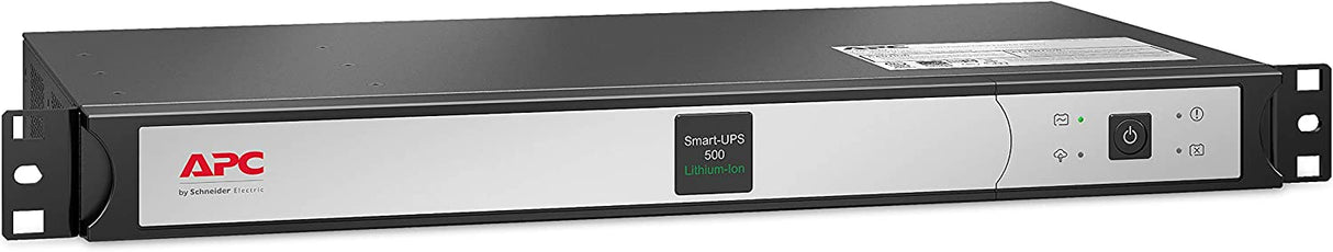 APC Smart-UPS 500VA Lithium Ion UPS with SmartConnect, SCL500RM1UCNC, Line Interactive, Sine Wave, Short-Depth 120V Uninterruptible Power Supply with Network Card Installed Network Card